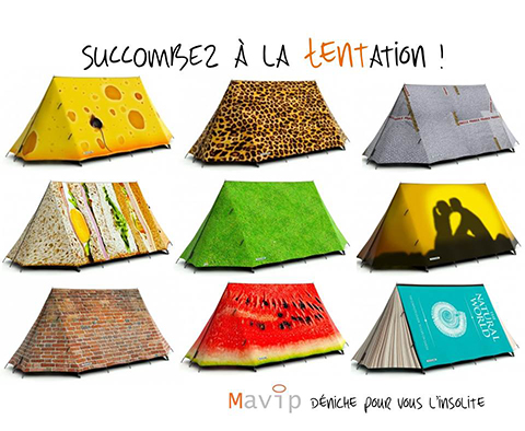 Tentes personnalisées by MAVIP()