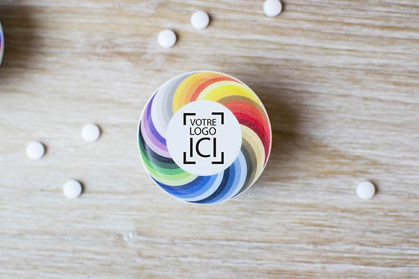 les bonbons twister mint à votre image #votrelogoici