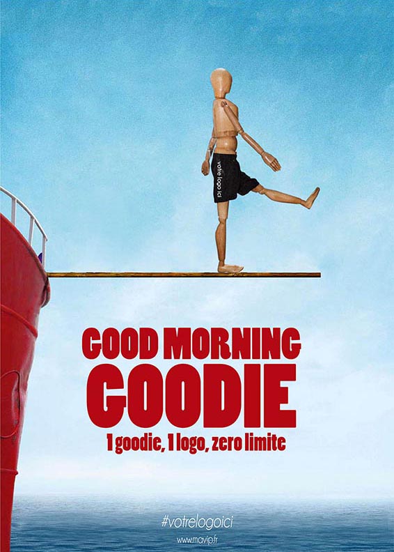Goodie Boy fait son cinéma avec des objets publicitaire film