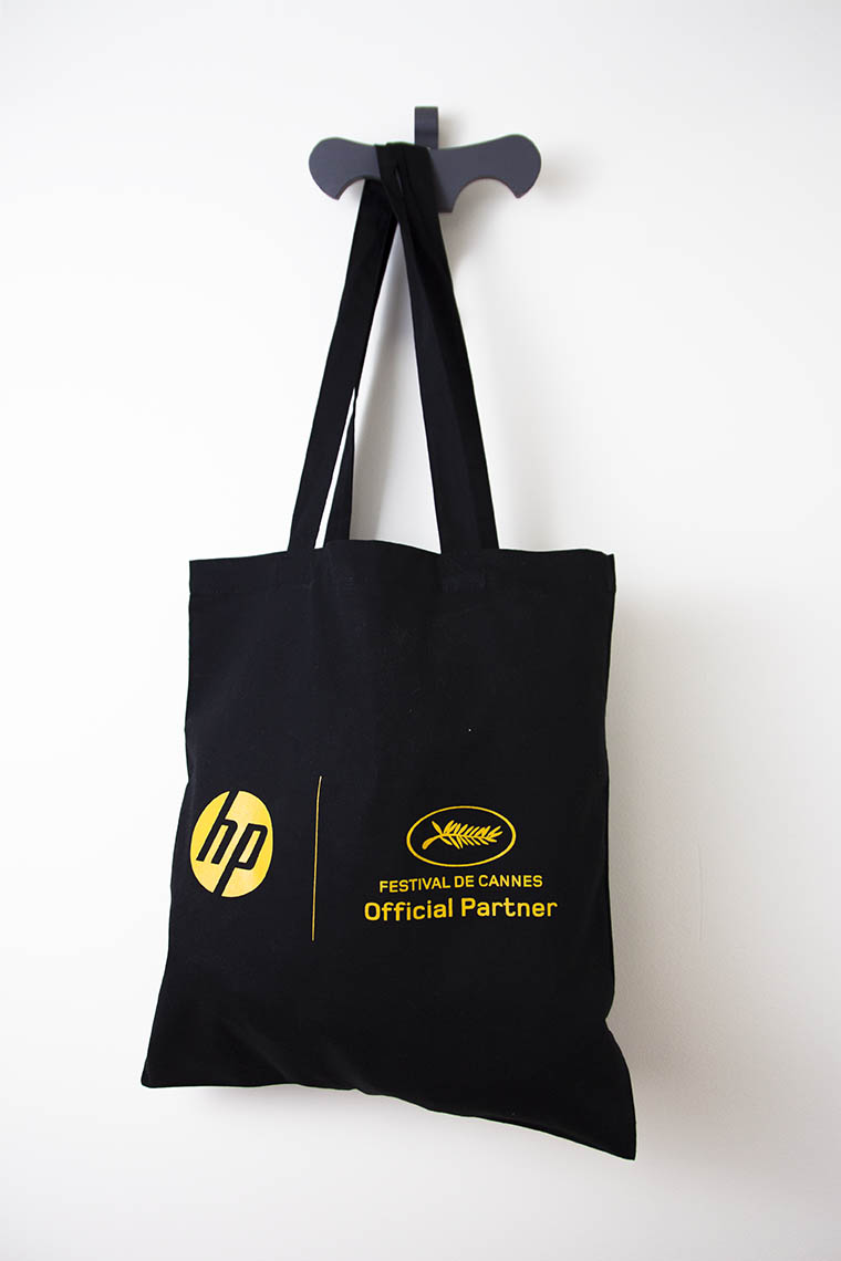 Tote bag publicitaire avec logo quadri numérique sérigraphie