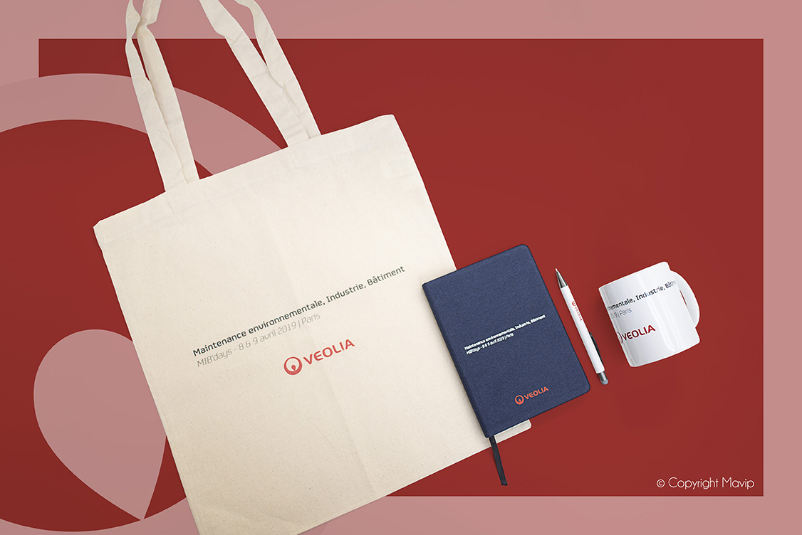 kit d'objets médias personnalisables avec logo d'entreprise by Mavip