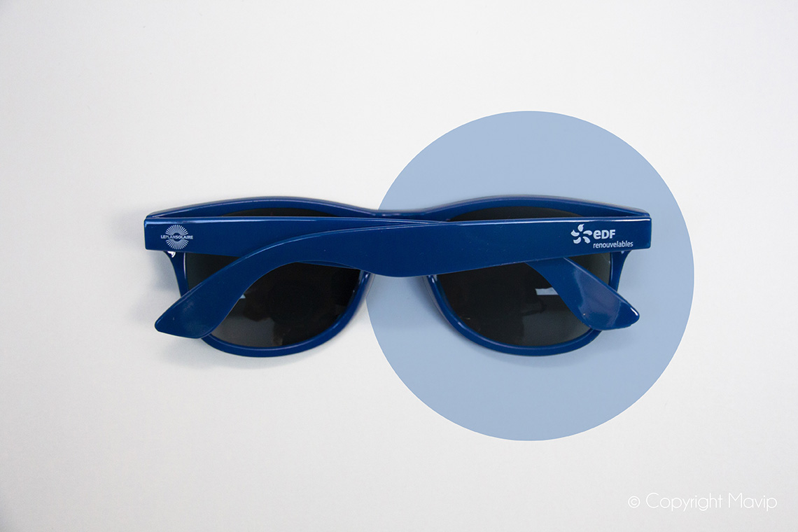 lunettes de soleil personnalisable avec logo d'entreprise by mavip