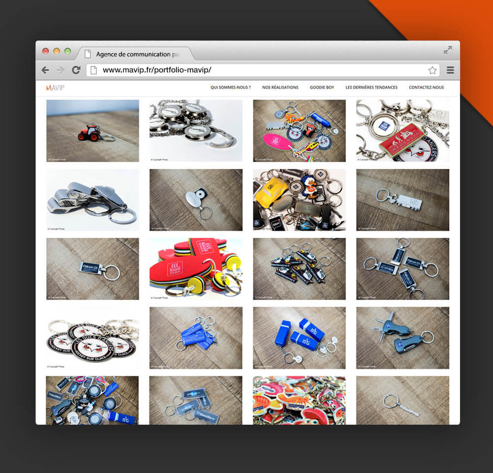 Portfolio du nouveau site internet de Mavip
