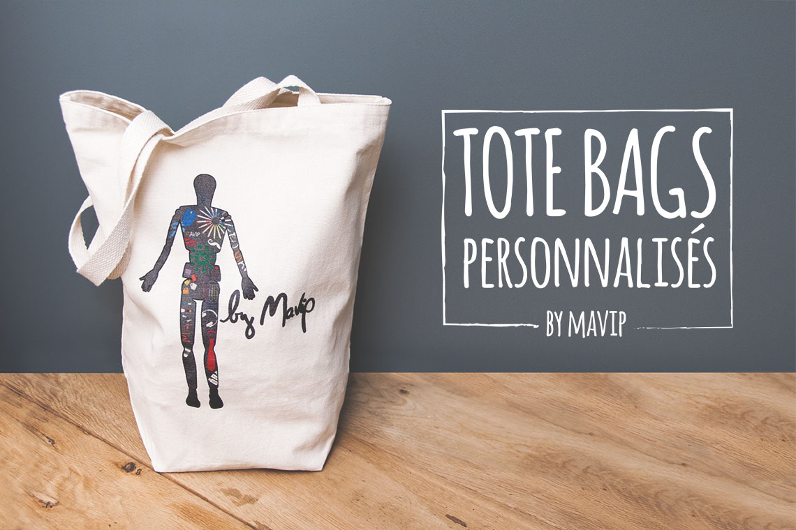 Tous les tote bags personnalisés réalisés par Mavip