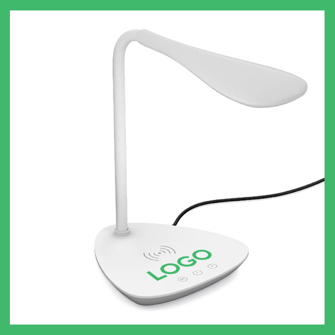 Lampe Chargeur smartphone à induction personnalisable avec logo d'entreprise