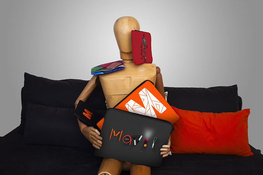 Pochette d'ordinateur portable personnalisée full impression avec logo d'entreprise by Mavip