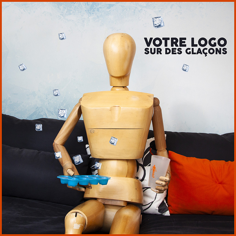 Bac à glaçons, Objet publicitaire