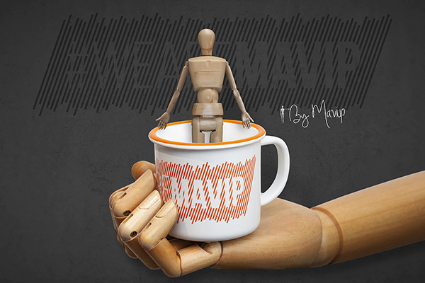mug tasse bol personnalisé avec logo d'entreprise