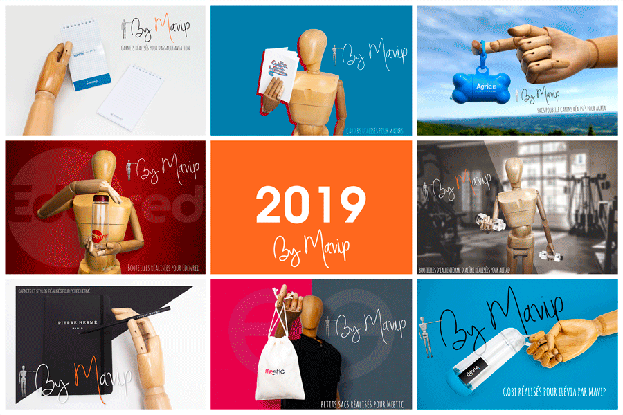 Les objets médias réalisés par Mavip en 2019