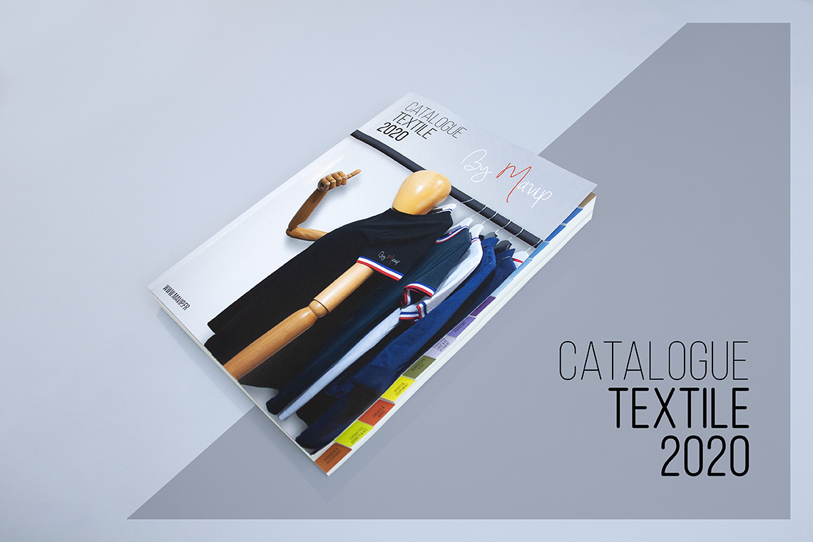 Catalogue textile publicitaire personnalisable avec logo d'entreprise