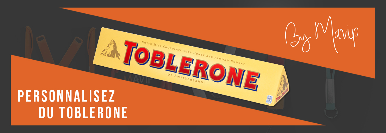 Toblerone personnalisable avec logo d'entreprise by Mavip