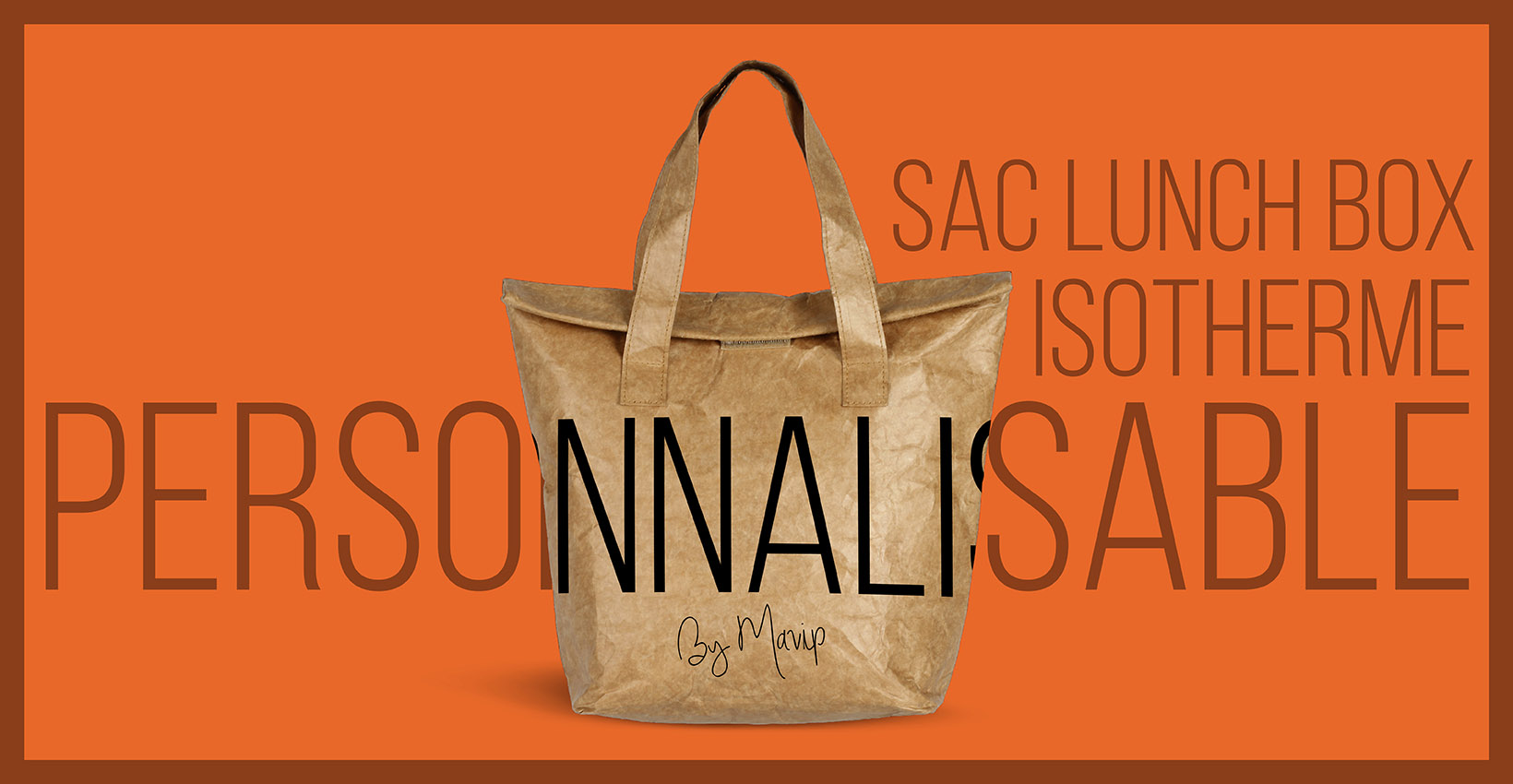 Sac lunch box isotherme personnalisable avec logo by Mavip
