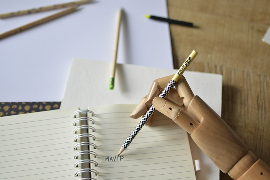 Crayon à papier personnalisé avec votre logo d'entreprise