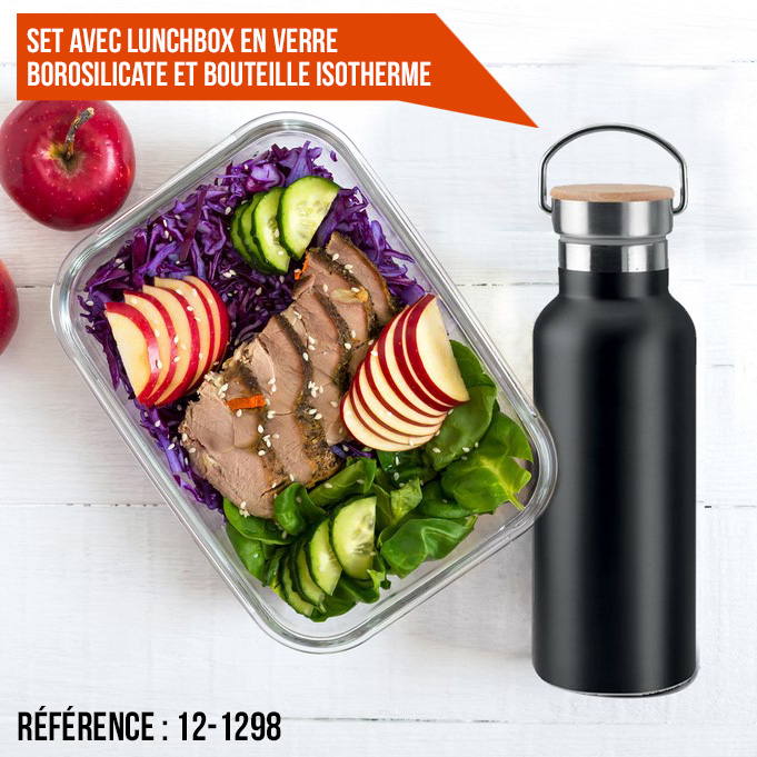 Set lunchbox et bouteille isotherme personnalisable