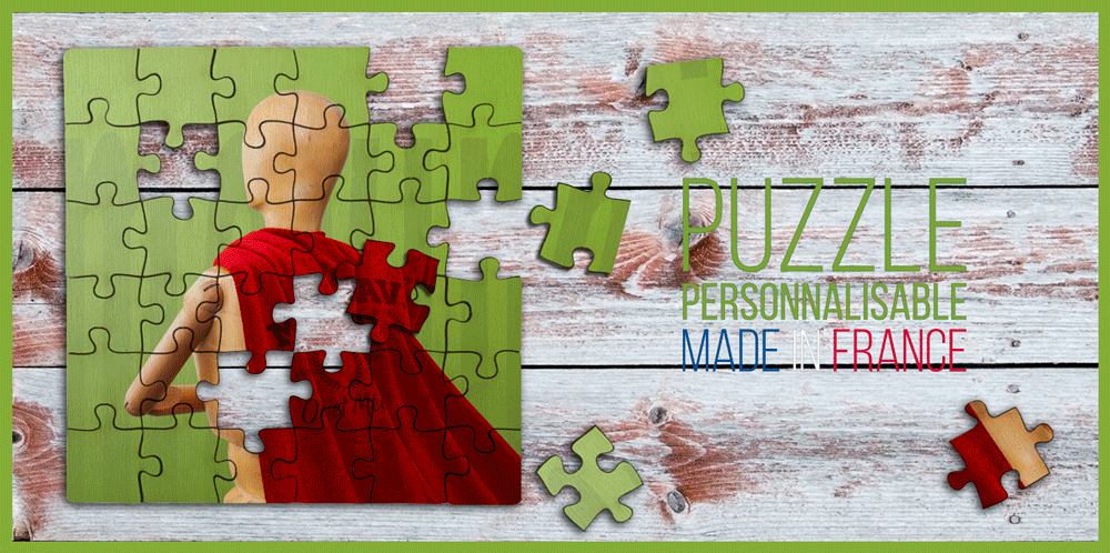 Puzzle en bois personnalisable made in France