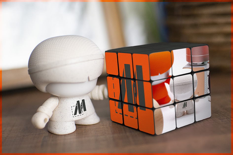 Enceinte et Rubik's cube personnalisables