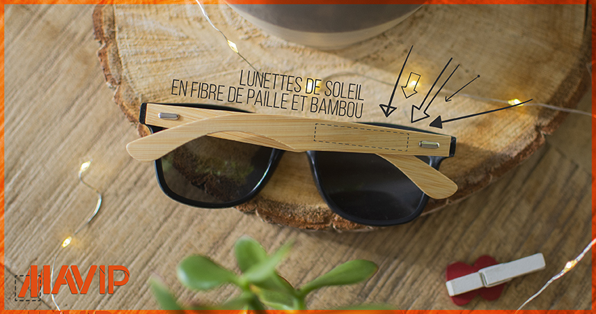 Lunettes de soleil personnalisables avec logo sur les branches