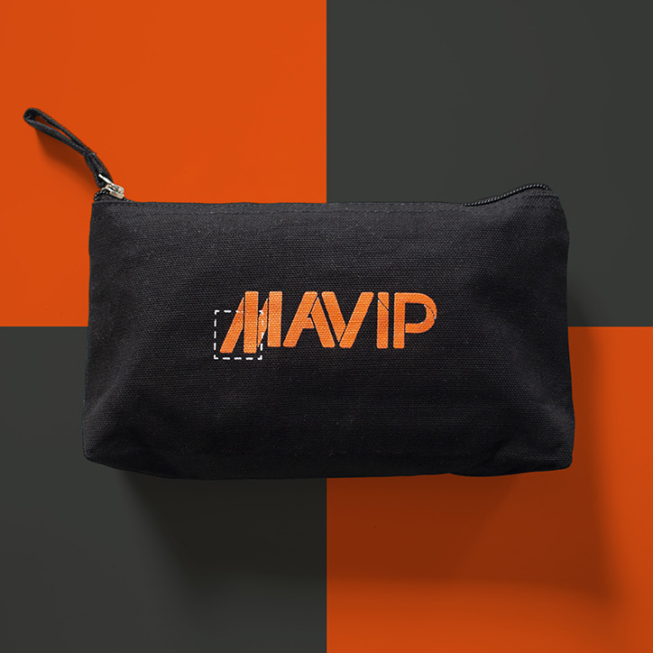Pochette personnalisée avec logo Mavip