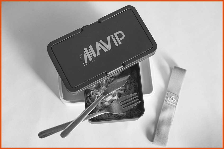 Lunchbox avec poignées personnalisable avec logo d'entreprise